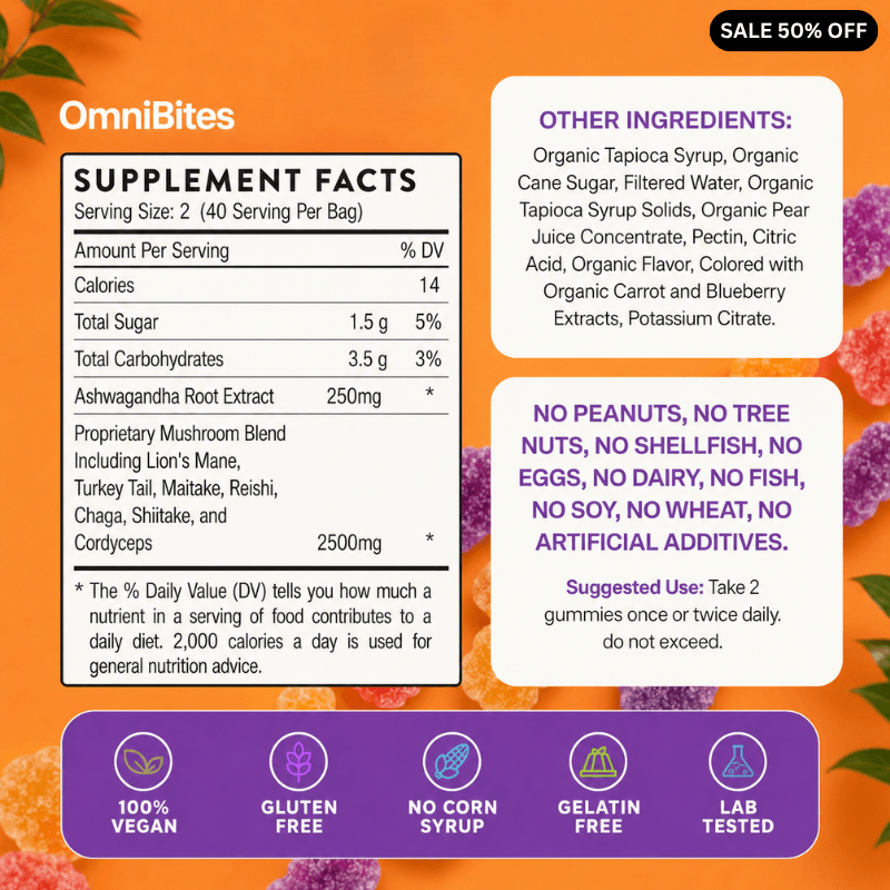 OmniBites™ Super Mushroom Gummies