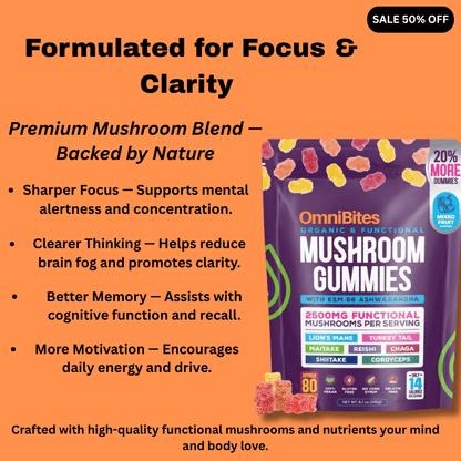 OmniBites™ Super Mushroom Gummies