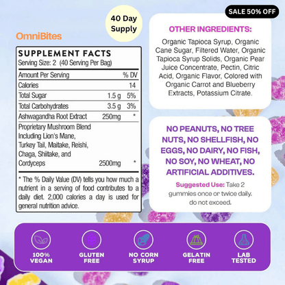 OmniBites™ Super Mushroom Gummies